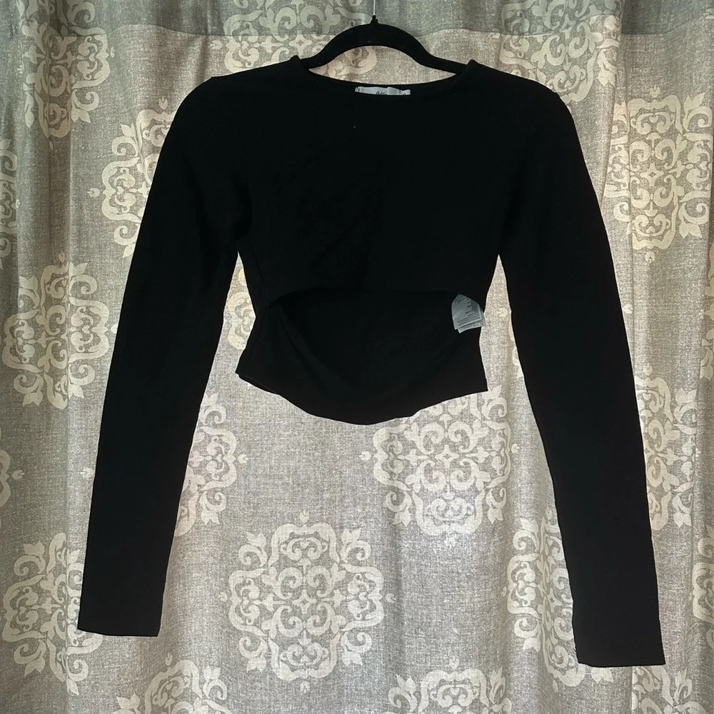 Adika Black Cut Out Top